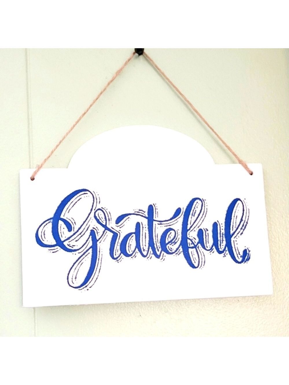 Grateful Rustic Farmhouse Wood Wall Art Sign 6x8
